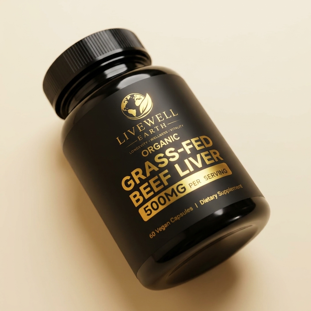 Organic Grass-Fed Beef Liver · close-up