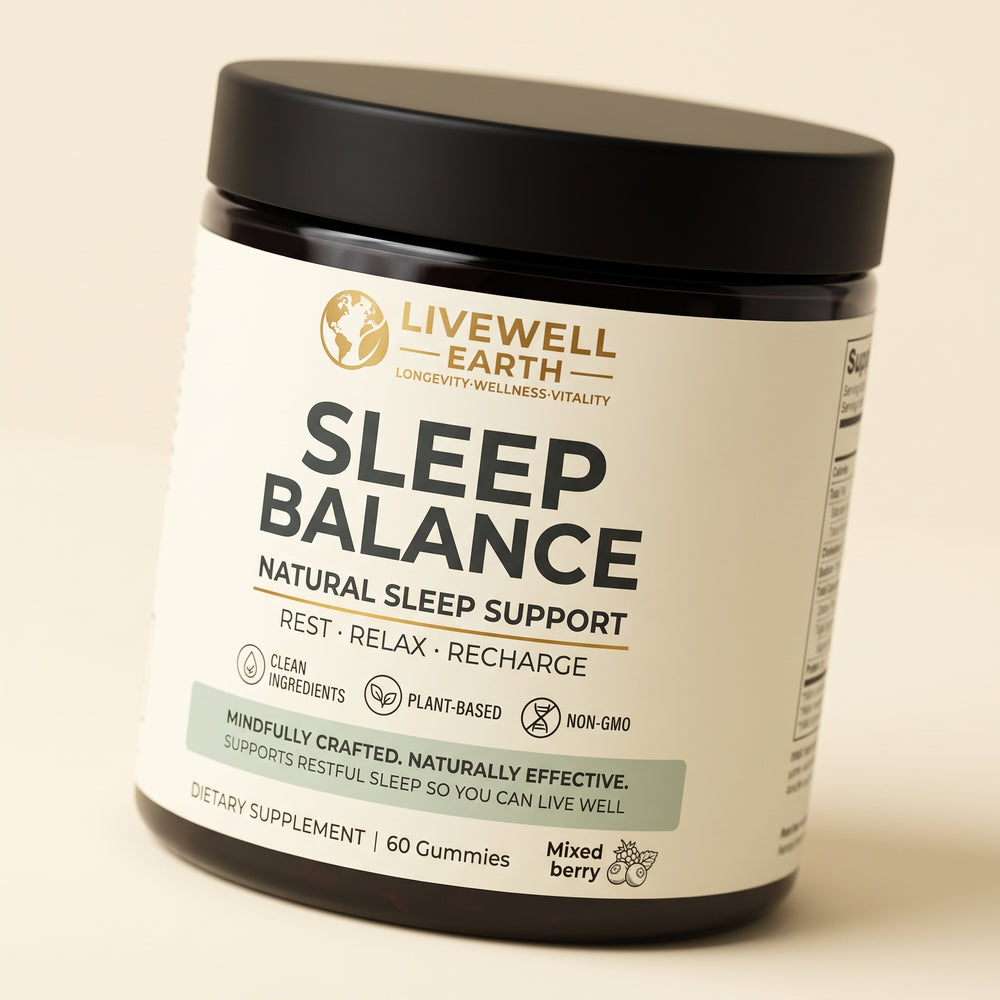 Sleep Balance Gummies Mixed Berry label detail