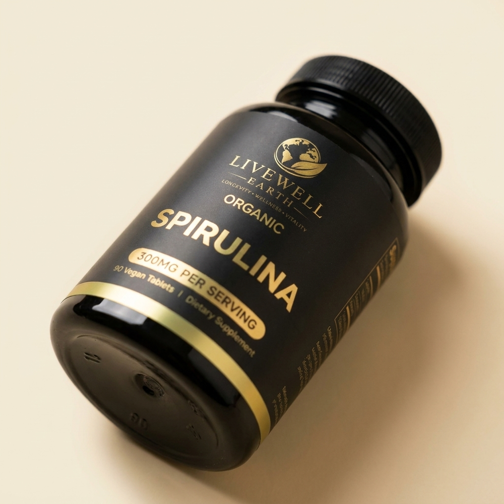 Organic Spirulina · close-up
