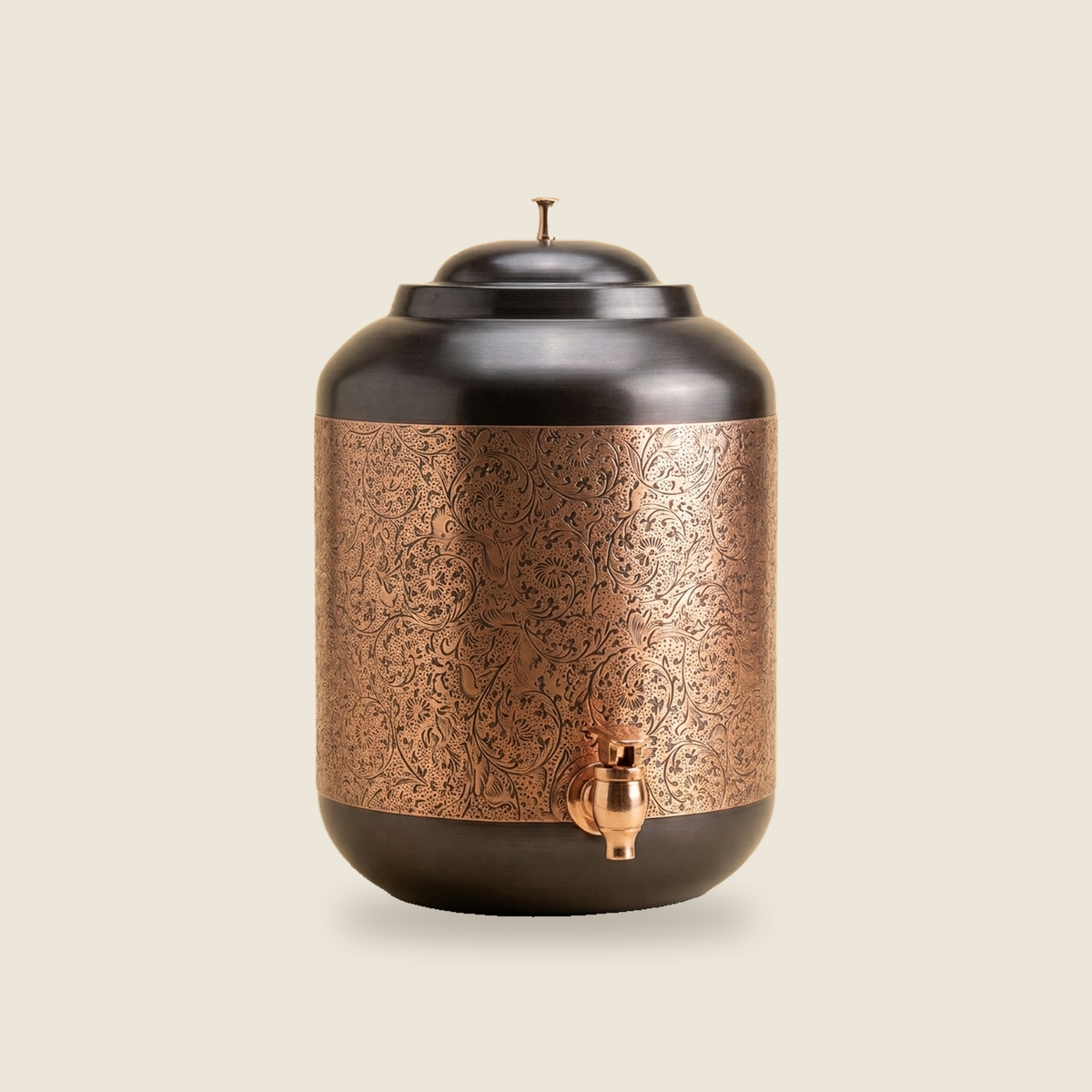 Copper Water Dispenser Set