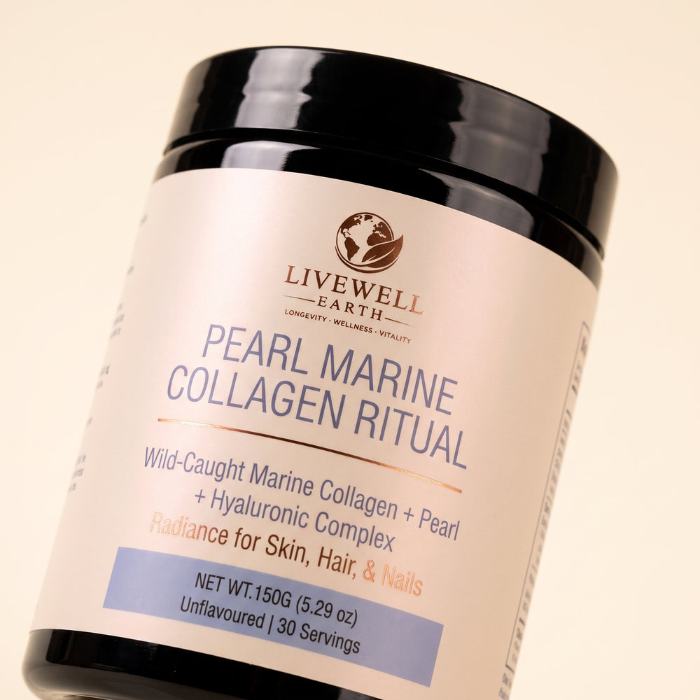 Pearl Marine Collagen Ritual label close-up