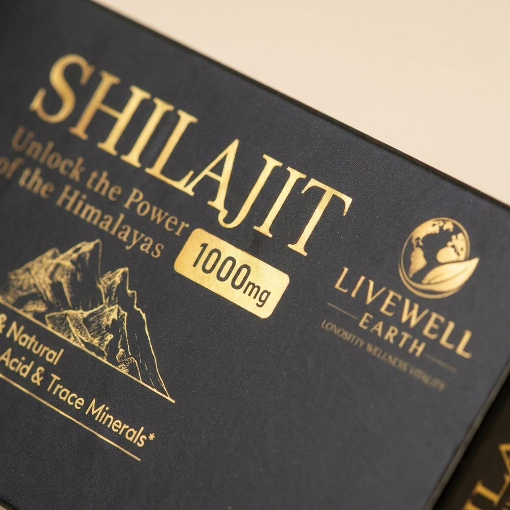 Close-up of the Shilajit label