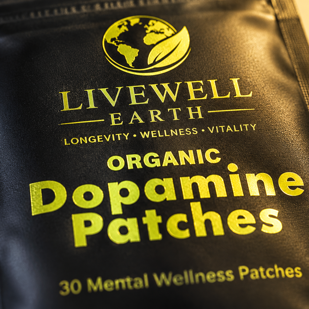 Dopamine Patches label, close up