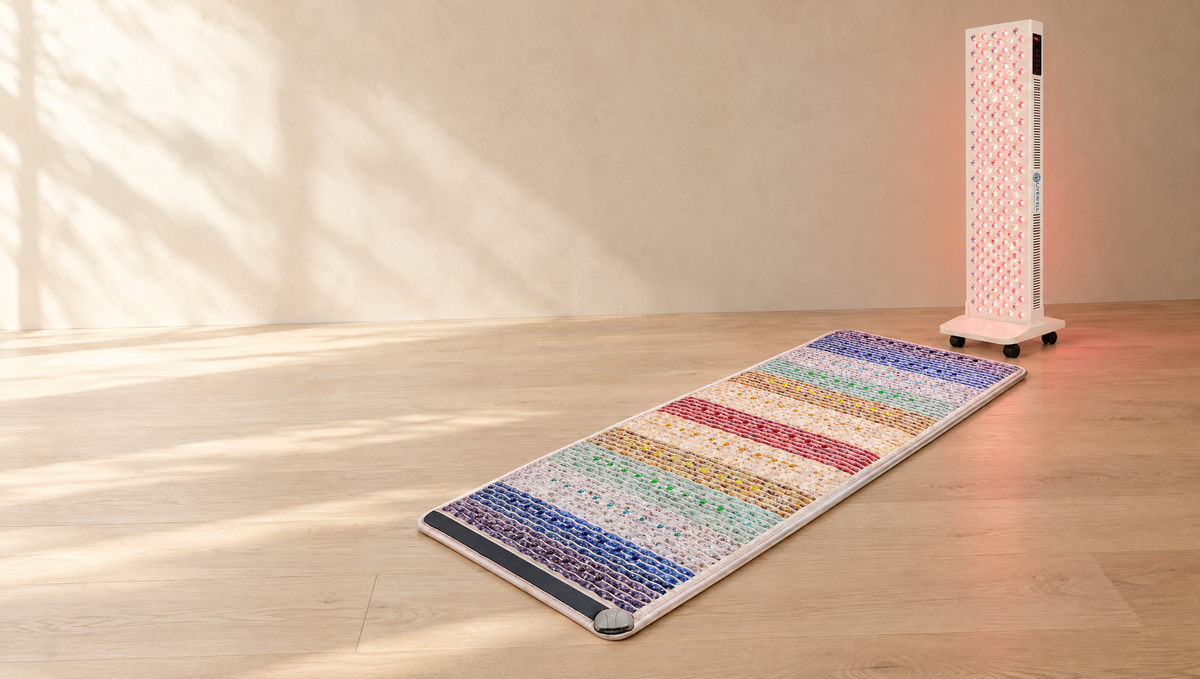 The Zenith Mat and the Radiance Tower in a sunlit room