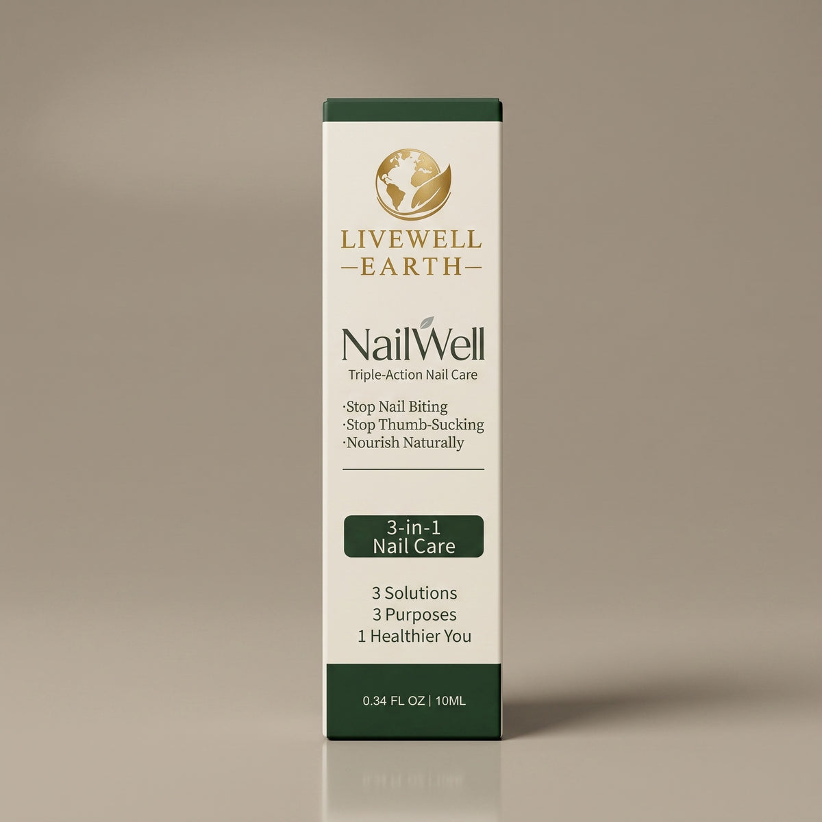 NailWell Triple-Action Nail Care carton, 0.34 fl oz, 10 ml