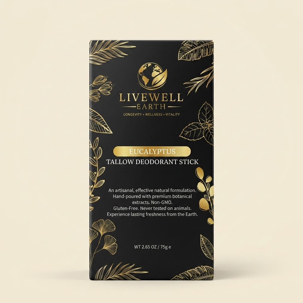 Eucalyptus & Mint Tallow Deodorant Stick — box