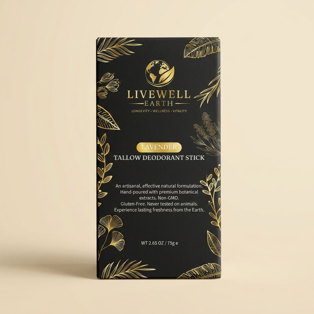 Lavender Tallow Deodorant Stick — box