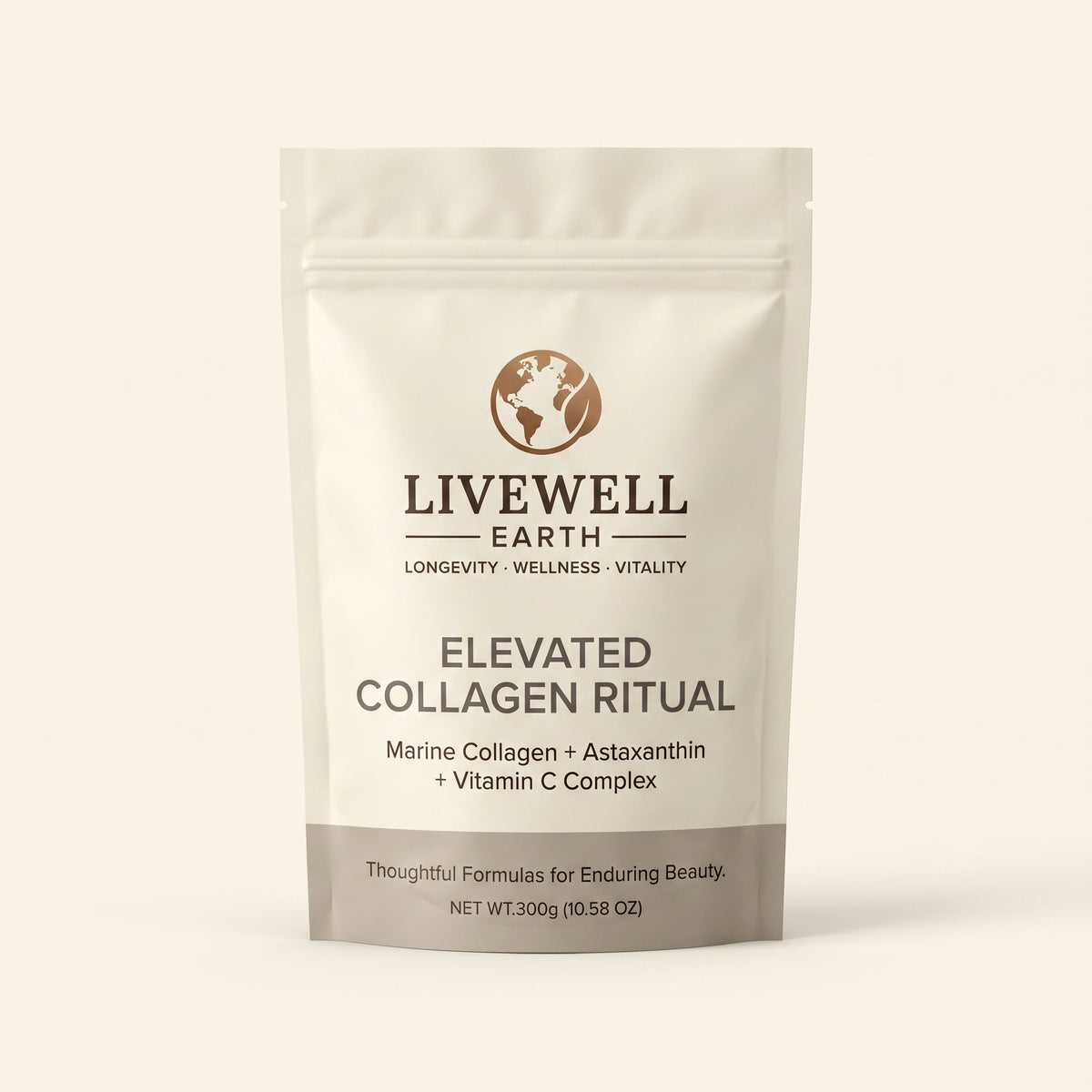 Elevated Collagen Ritual marine collagen pouch, front