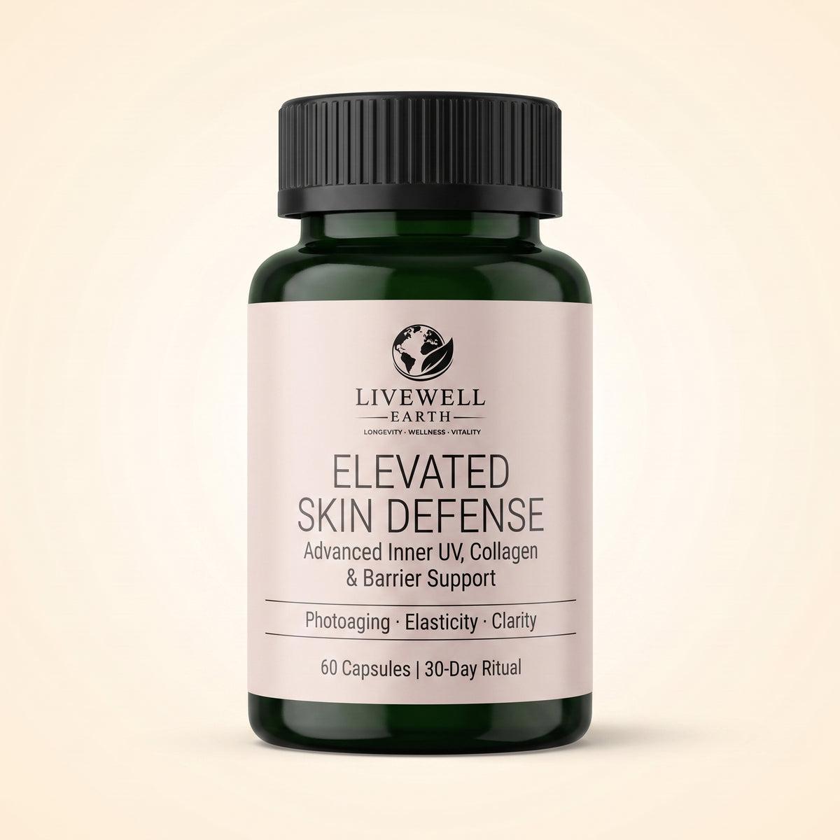 Elevated Skin Defense capsules bottle, front