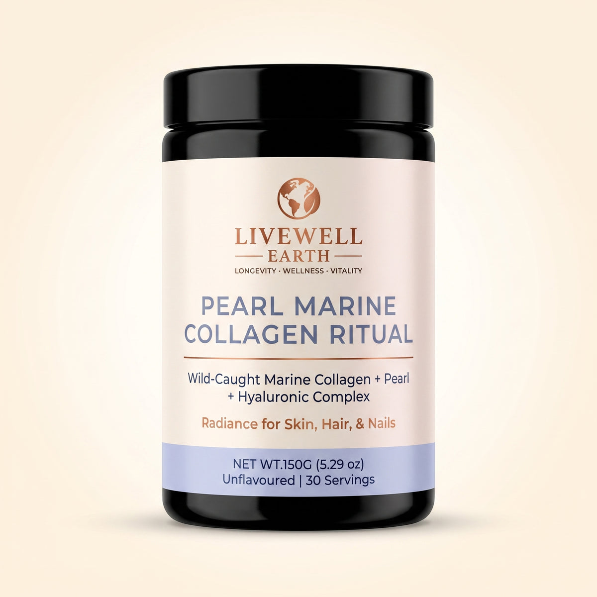 Pearl Marine Collagen Ritual black jar, front