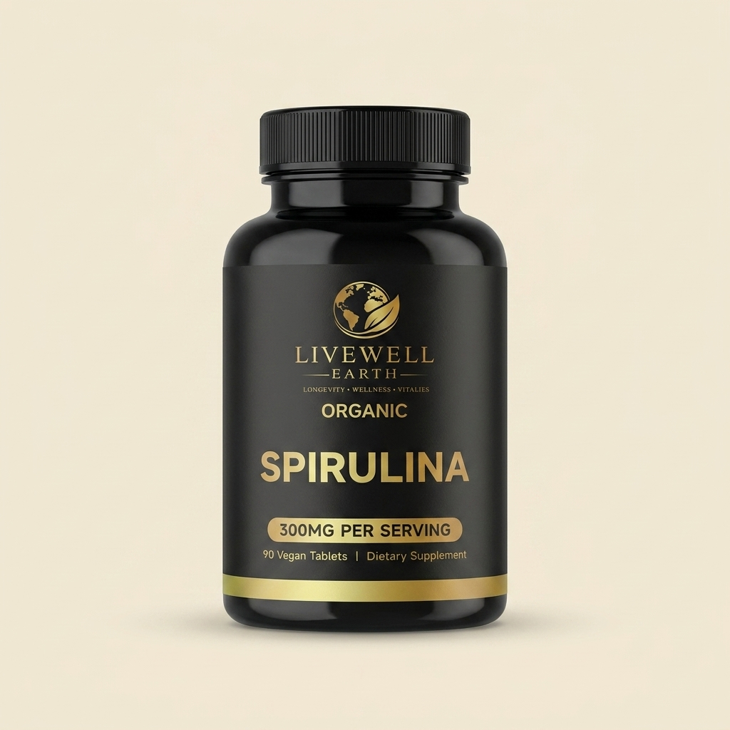 Organic Spirulina — 90 vegan tablets