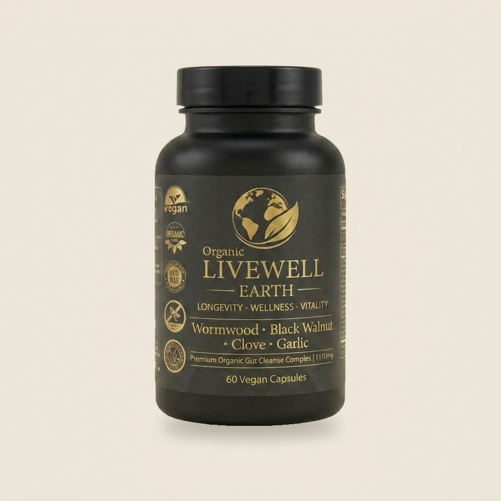 Gut Cleanse Complex bottle, front of pack · wormwood 300 mg and black walnut 200 mg per serving