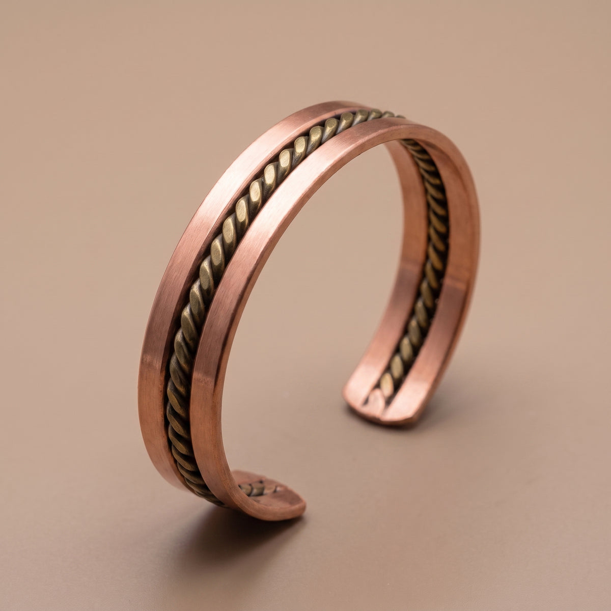 Longevity Copper Band — Center Rope Inlay hero